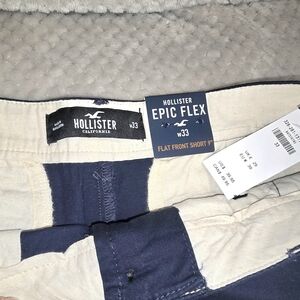 Men's Navy Blue Hollister Shorts